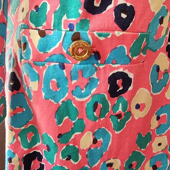 Lilly Pulitzer Pink/Blue Dress size Small. 100% Cotton - Picture 4 of 8